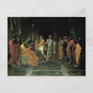 Moses en de Brazen Serpent (olie op doek) Briefkaart