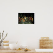 Moses en de Brazen Serpent (olie op doek) Poster (Keuken)