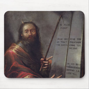 Moses en de tabletten van de wet muismat