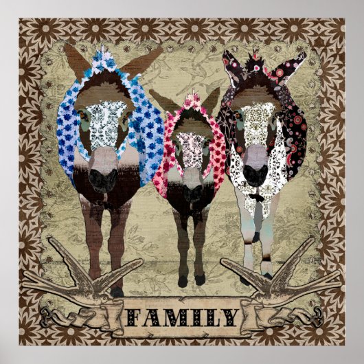 Moses et Poster vintage de famille (Devant)