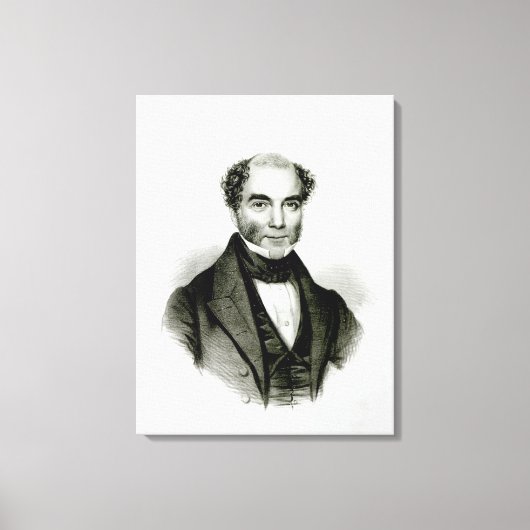 Moses Mendelssohn Canvas Afdruk (Voorkant)