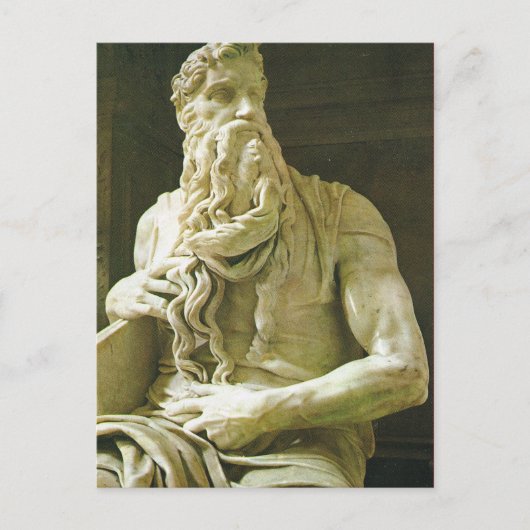 Moses, Michelangelo, S Pietro in Vincola Briefkaart (Voorkant)