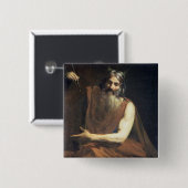Moses with the Tablets of the Law, c.1627-32 Vierkante Button 5,1 Cm (Voorkant /achterkant)
