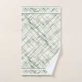 Mosgroen met mos op wit bad handdoek (Handdoek)