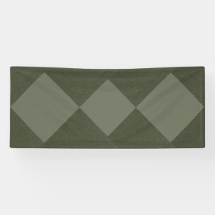Mosgroene Diamant Patroon Evenementbanner Spandoek
