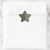 Mosgroene Glitterster Aangepaste Sticker (Tas)