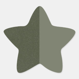 Mosgroene Glitterster Aangepaste Sticker
