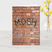 Mosh carte d'anniversaire de graffiti (Fleur jaune)