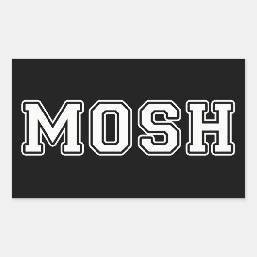 Mosh Rechthoekige Sticker (Voorkant)