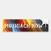 Moshiach nu Colorful Lights Messianic Bumpersticker (Voorkant)