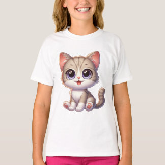Moshon Cat T-shirt voor meisjes en vrouwen
