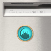 Moskee achtergrond Ronde Magneet (Insitu (Vaatwasser))