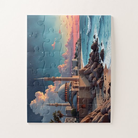 Moskee Avond 2 Legpuzzel (Verticaal)