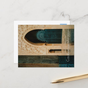 Moskee na de regen, Casablanca, Marokko Briefkaart