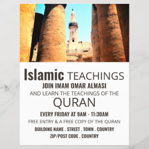 Moskee van Abu'l Haggag, Islamitische leer Advert. Flyer