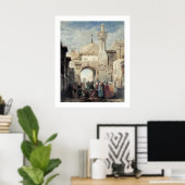 Moskee van Al Azhar in Caïro Poster (Thuiskantoor)