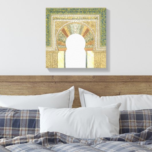 moskee van Cordoba Spanje. Mihrab Canvas Afdruk (Insitu (Slaapkamer))