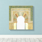 moskee van Cordoba Spanje. Mihrab Canvas Afdruk (Insitu (Houten vloer))