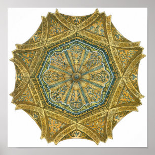 moskee van Cordoba Spanje. Mihrab cupola Poster