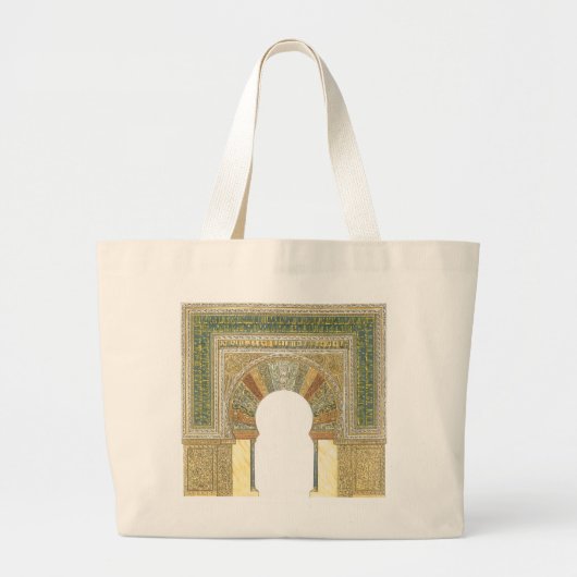 moskee van Cordoba Spanje. Mihrab Grote Tote Bag (Voorkant)