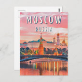 Moskou Briefkaart (Voorkant / Achterkant)