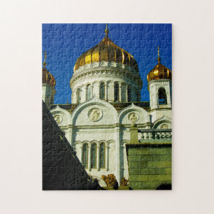 Moskou Christus De Savior Cathedraal Architectuur Legpuzzel