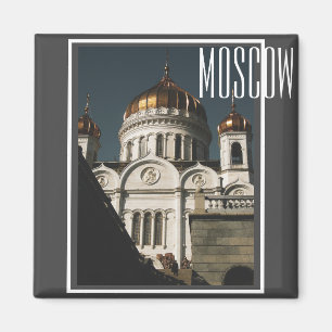 Moskou Christus De Savior Cathedraal Architectuur Magneet