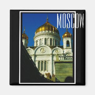Moskou Christus De Savior Cathedraal Architectuur Magneet