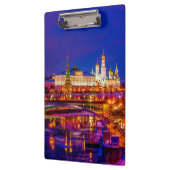 Moskou Kremlin in Winternacht Klembord (Links)