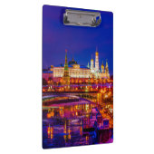 Moskou Kremlin in Winternacht Klembord (Rechts)