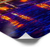 Moskou Kremlin in Winternacht Perfect Poster (Hoek)