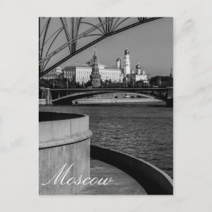 Moskou Kremlin Moskva River City Architecture Briefkaart