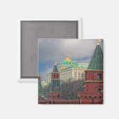 Moskou Kremlin Towers Magneet (Voorkant / Achterkant)