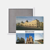 Moskou, Magneet (Voorkant / Achterkant)