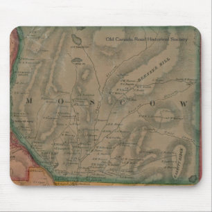 Moskou, Maine 1860 Map - Mousepad Muismat