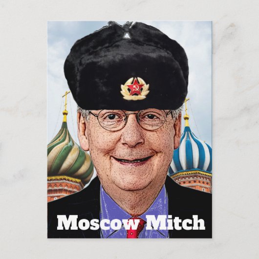 Moskou Mitch McConnell Briefkaart (Voorkant)