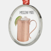 Moskou Mule Copper Mok Low Poly Geometric Design Metalen Ornament (Links)