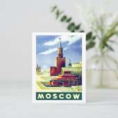 Moskou, rood vierkant, Rusland, , reisbureau USSR Briefkaart (Staand voorkant)