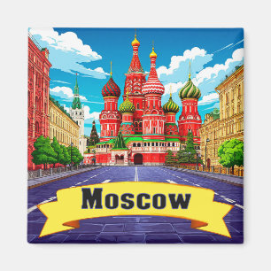 🧲 Moskou Rusland Explorer Aandenken Magneet