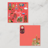 Moskou, Rusland Notitiekaartje (Voorkant / Achterkant)