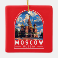 Moskou Rusland Reizen Kunst Vintage