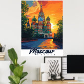 Moskou, Rusland Reizen Poster (Thuiskantoor)