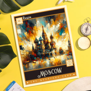 Moskou, Rusland    schilderij Briefkaart