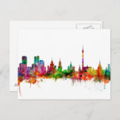 Moskou Rusland Skyline Briefkaart (Voorkant / Achterkant)