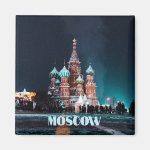 Moskou Rusland St. Basilkathedraal Magneet