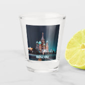 Moskou Rusland St. Basilkathedraal Shot Glas (Voorkant)