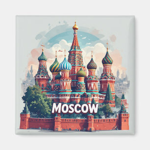 Moskou Rusland Stad Erfgoed Cadeau Voor Reizigers Magneet