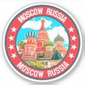 Moskou Sticker (Voorkant)