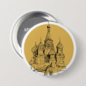 Moskouse kathedraal ronde button 7,6 cm (Voorkant /achterkant)