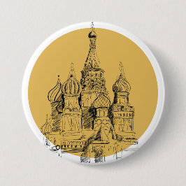 Moskouse kathedraal ronde button 7,6 cm